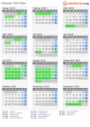 Kalender 2010 mit Ferien und Feiertagen Wien