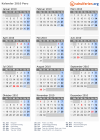 Kalender 2010 mit Ferien und Feiertagen Peru