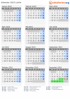 Kalender 2010 mit Ferien und Feiertagen Lublin