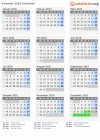 Kalender 2010 mit Ferien und Feiertagen Schlesien