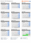 Kalender 2010 mit Ferien und Feiertagen Westpommern