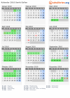 Kalender 2010 mit Ferien und Feiertagen Sankt Gallen