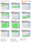 Kalender 2010 mit Ferien und Feiertagen Tessin