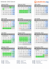 Kalender 2010 mit Ferien und Feiertagen Zürich