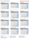 Kalender 2010 mit Ferien und Feiertagen Senegal