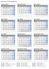 Kalender 2010 mit Ferien und Feiertagen Südafrika