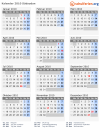 Kalender 2010 mit Ferien und Feiertagen Südsudan