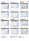 Kalender 2010 mit Ferien und Feiertagen Tschad