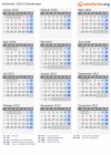 Kalender 2010 mit Ferien und Feiertagen Usbekistan