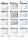 Kalender 2011 mit Ferien und Feiertagen Australien