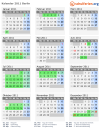 Kalender 2011 mit Ferien und Feiertagen Berlin