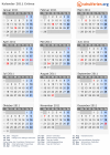 Kalender 2011 mit Ferien und Feiertagen Eritrea