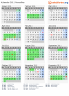 Kalender 2011 mit Ferien und Feiertagen Versailles