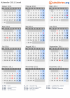 Kalender 2011 mit Ferien und Feiertagen Israel