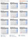 Kalender 2011 mit Ferien und Feiertagen Lesotho