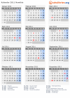 Kalender 2011 mit Ferien und Feiertagen Namibia
