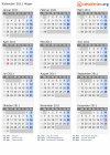 Kalender 2011 mit Ferien und Feiertagen Niger