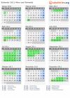 Kalender 2011 mit Ferien und Feiertagen Møre og Romsdal