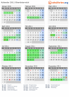 Kalender 2011 mit Ferien und Feiertagen Oberösterreich