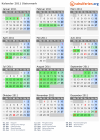 Kalender 2011 mit Ferien und Feiertagen Steiermark