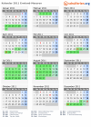 Kalender 2011 mit Ferien und Feiertagen Ermland-Masuren
