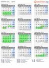 Kalender 2011 mit Ferien und Feiertagen Lublin
