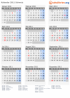Kalender 2011 mit Ferien und Feiertagen Schweiz