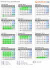 Kalender 2011 mit Ferien und Feiertagen Schaffhausen