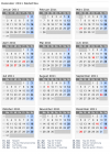 Kalender 2011 mit Ferien und Feiertagen Südafrika