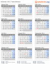 Kalender 2011 mit Ferien und Feiertagen Tadschikistan