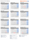 Kalender 2012 mit Ferien und Feiertagen Albanien