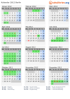 Kalender 2012 mit Ferien und Feiertagen Berlin