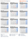 Kalender 2012 mit Ferien und Feiertagen Kirgisistan