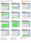 Kalender 2012 mit Ferien und Feiertagen Oberösterreich