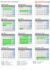 Kalender 2012 mit Ferien und Feiertagen Vorarlberg