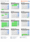 Kalender 2012 mit Ferien und Feiertagen Lublin