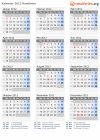 Kalender 2012 mit Ferien und Feiertagen Rumänien