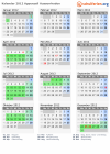 Kalender 2012 mit Ferien und Feiertagen Appenzell Ausserrhoden