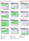Kalender 2012 mit Ferien und Feiertagen Graubünden