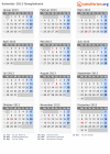 Kalender 2013 mit Ferien und Feiertagen Bangladesch