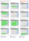 Kalender 2013 mit Ferien und Feiertagen Flandern