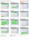 Kalender 2013 mit Ferien und Feiertagen Friesland