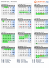 Kalender 2013 mit Ferien und Feiertagen Akershus
