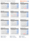 Kalender 2013 mit Ferien und Feiertagen Vestfold und Telemark