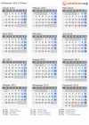 Kalender 2013 mit Ferien und Feiertagen Viken