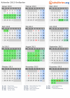 Kalender 2013 mit Ferien und Feiertagen Großpolen