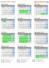 Kalender 2013 mit Ferien und Feiertagen Lodsch
