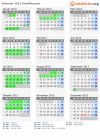 Kalender 2013 mit Ferien und Feiertagen Schaffhausen