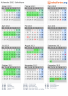 Kalender 2013 mit Ferien und Feiertagen Solothurn