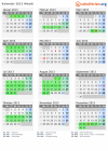 Kalender 2013 mit Ferien und Feiertagen Waadt